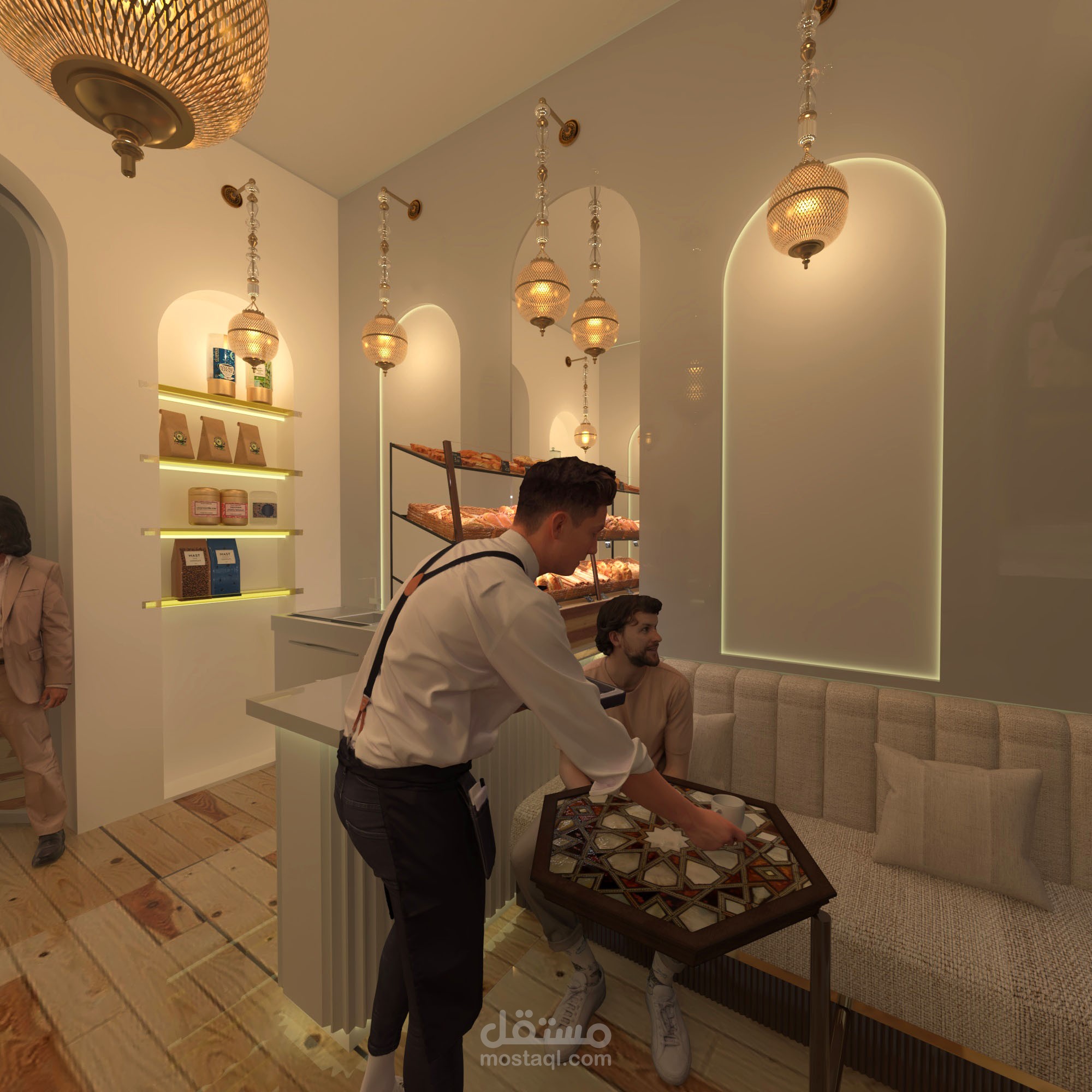 تصميم مطعم للكرك والشباتي