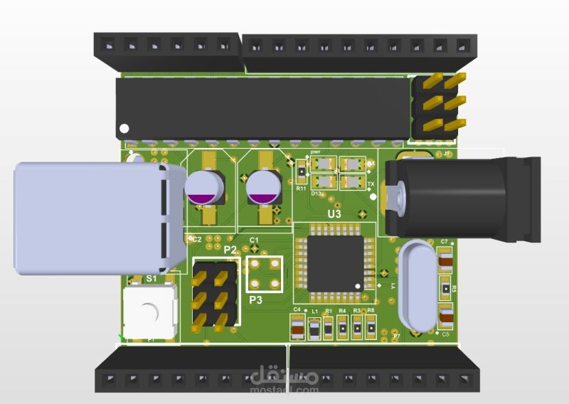 PCB design for the Arduino Uno - but at an incredible size!