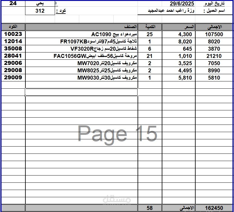 عمل cv