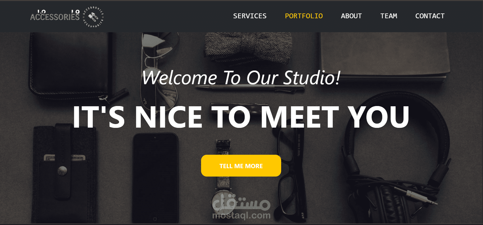 موقع ويب لبيع الاكسسوارات