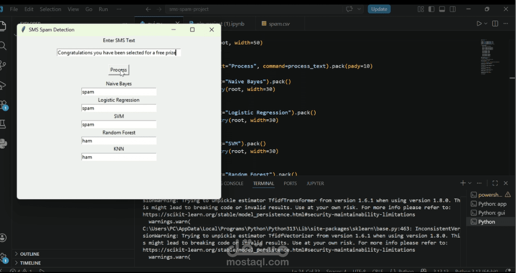 SMS Spam Detection Using Machine Learning