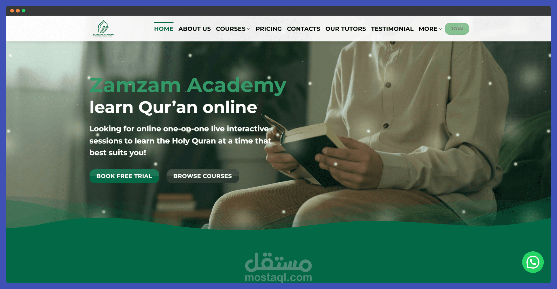 منصة "Zamzam Academy" لتعليم القرآن أونلاين