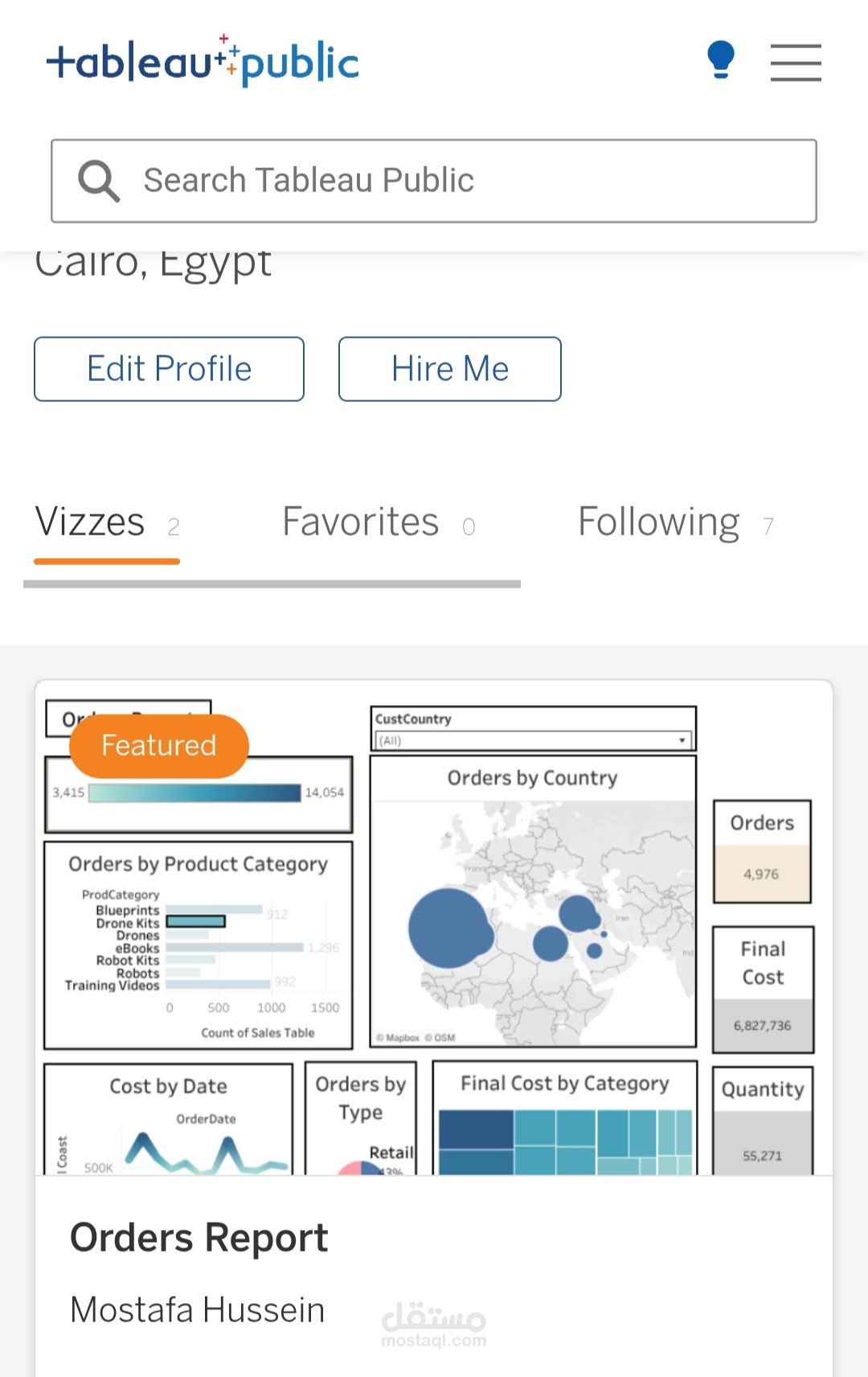 تصوير بيانات باستخدام Tableau