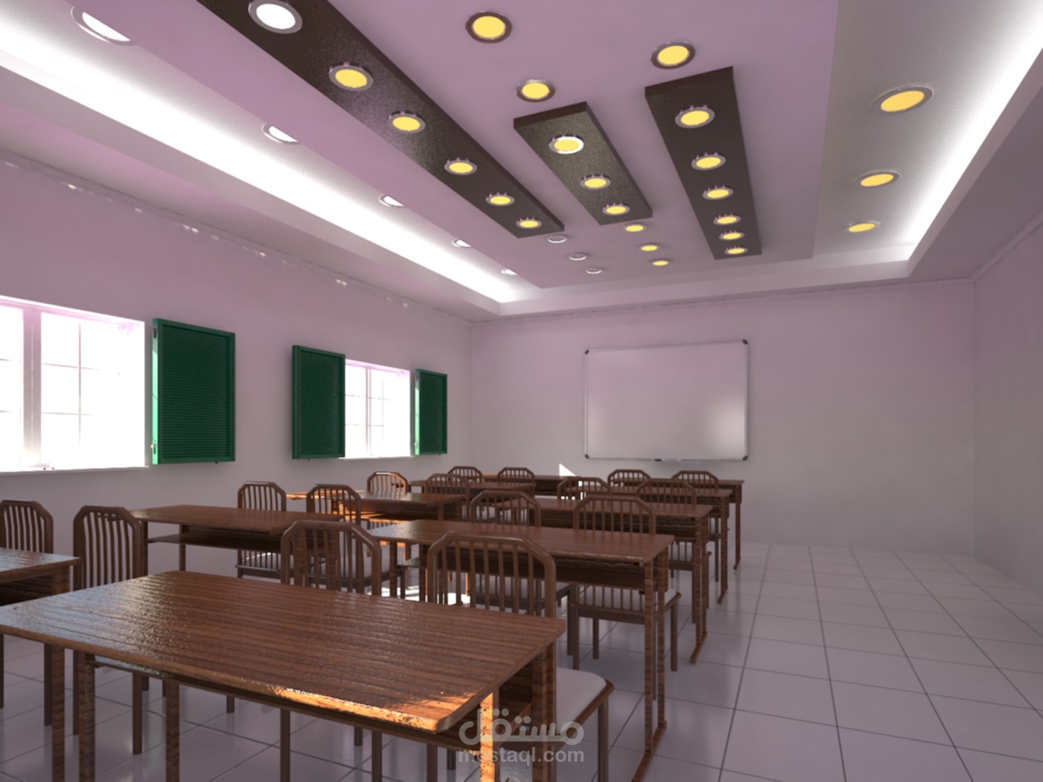 تصميم داخلي لفصل دراسي