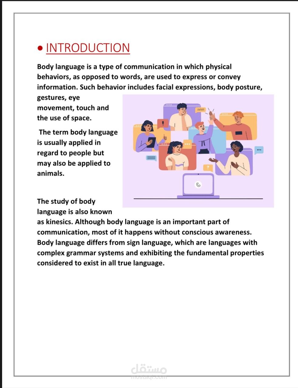 Report For presentation