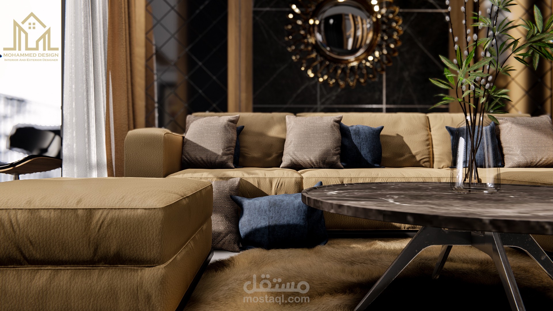 تصميم غرفة معيشة