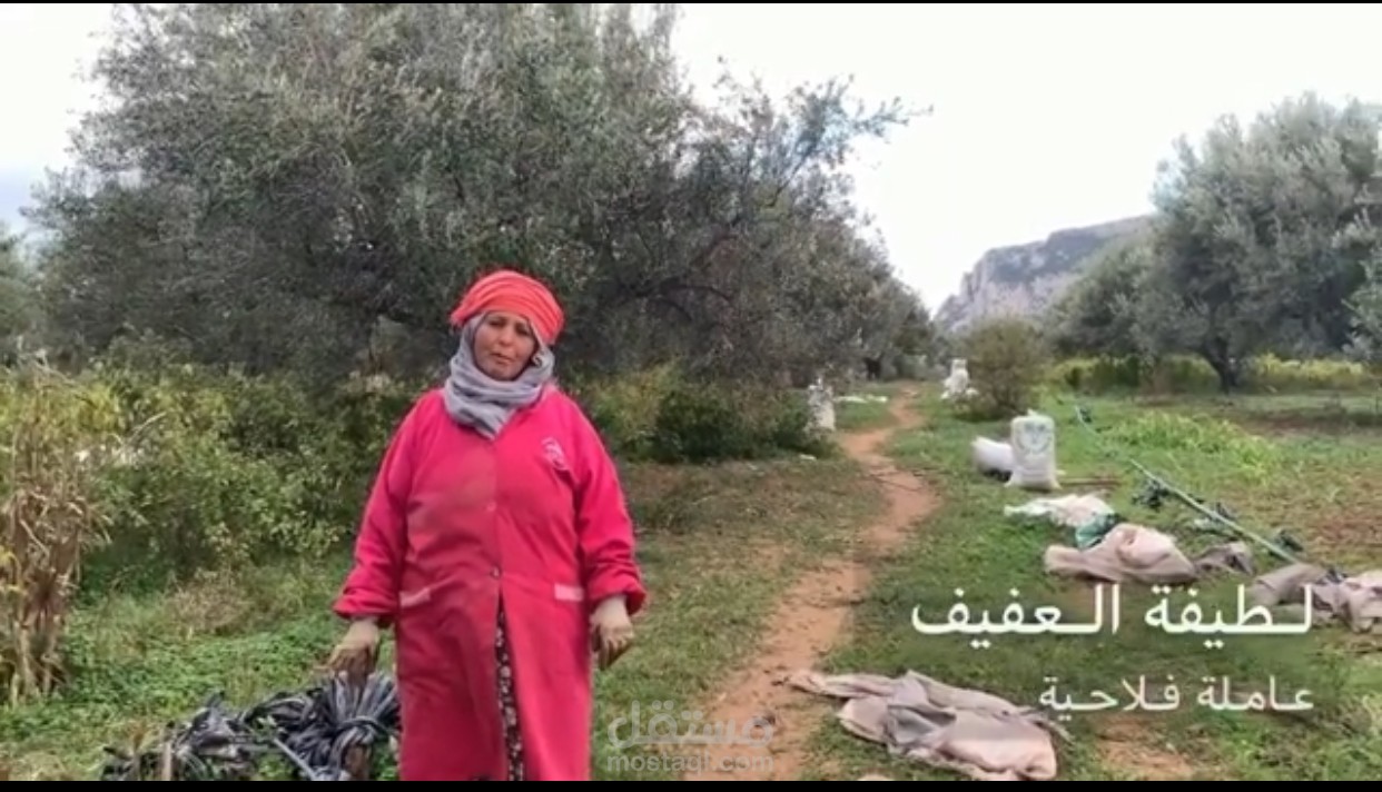 تقرير فيديو حول المرأة العاملة فالمجال الفلاحي
