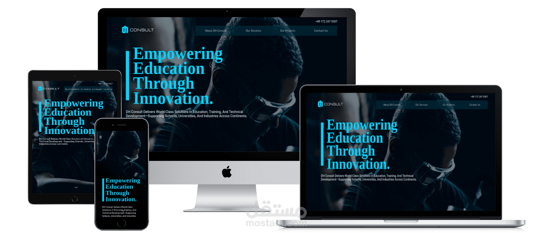 DH Consult | Professional Corporate & Business Landing Page