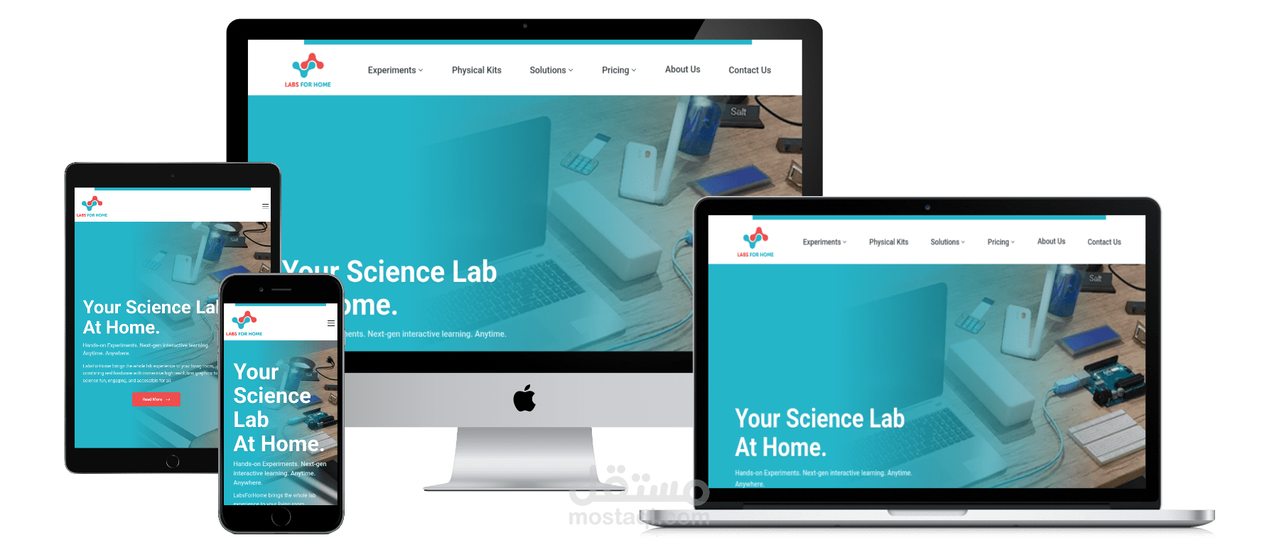 Labs For Home Website – Interactive Science Learning Platform