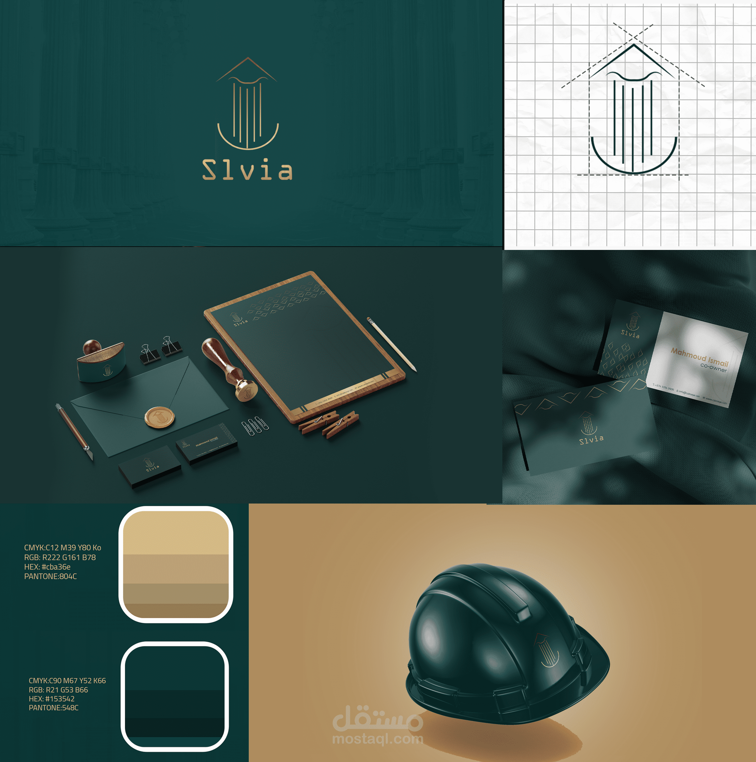 تصميم شعار وهوية بصريه silvia