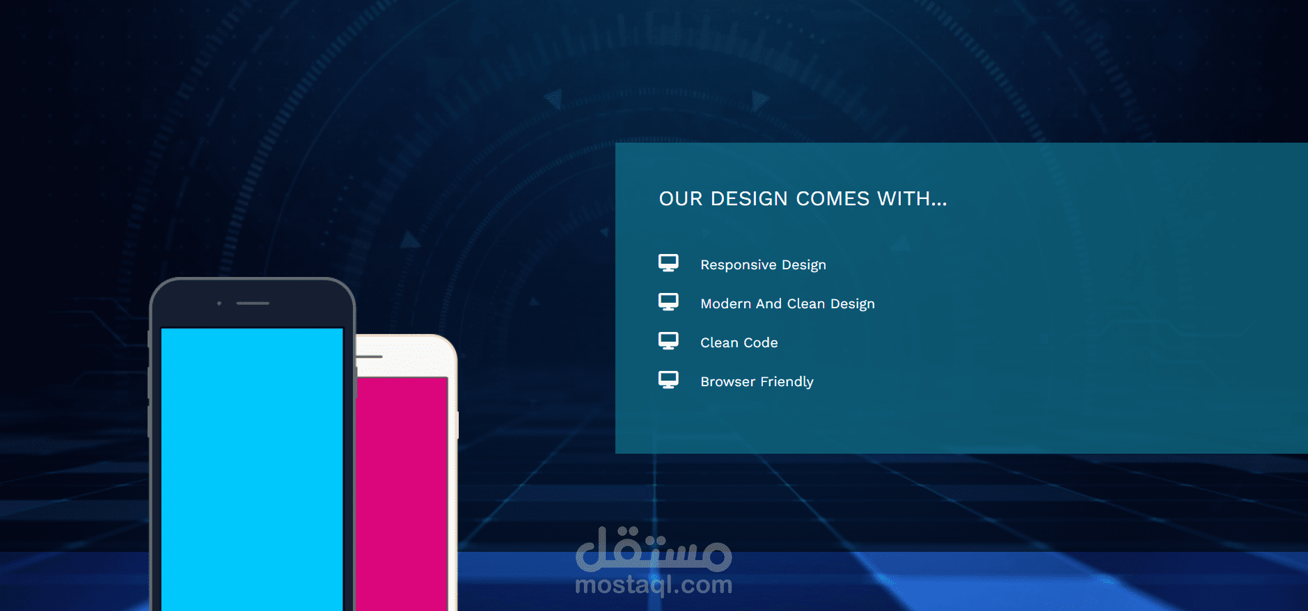 تصميم ويب بسيط