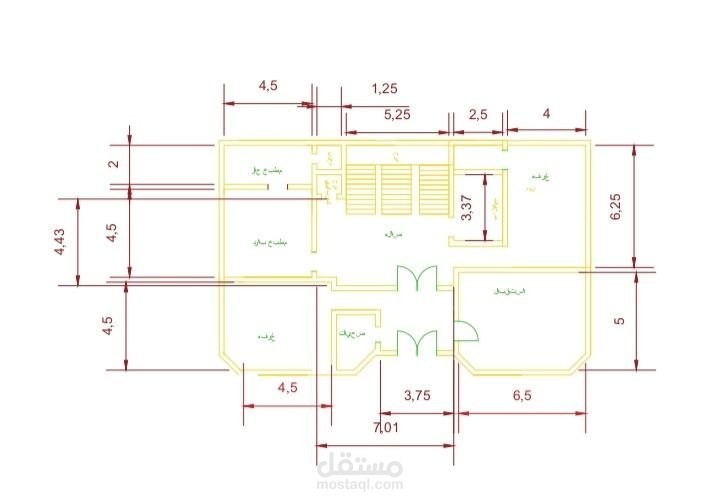تصميم خريطه منزل 400 متر