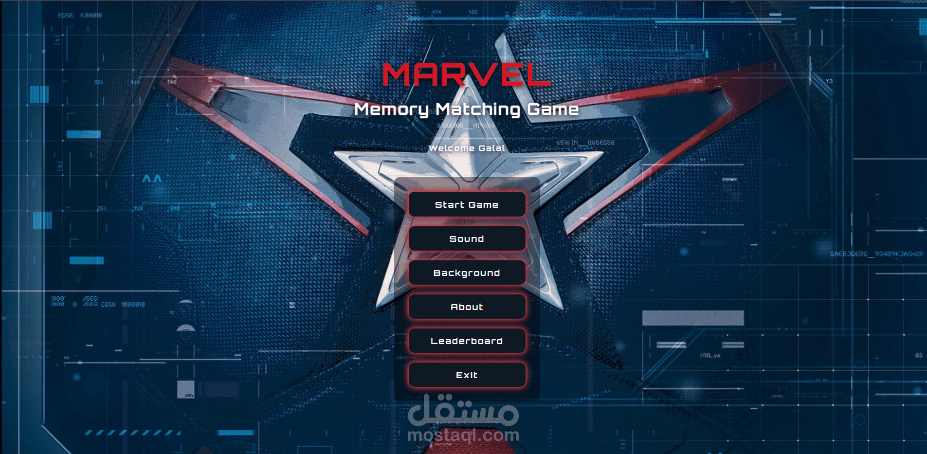 موقع للعبة تشابه الكروت و الثيم الخاص بها هو شخصيات مارفل