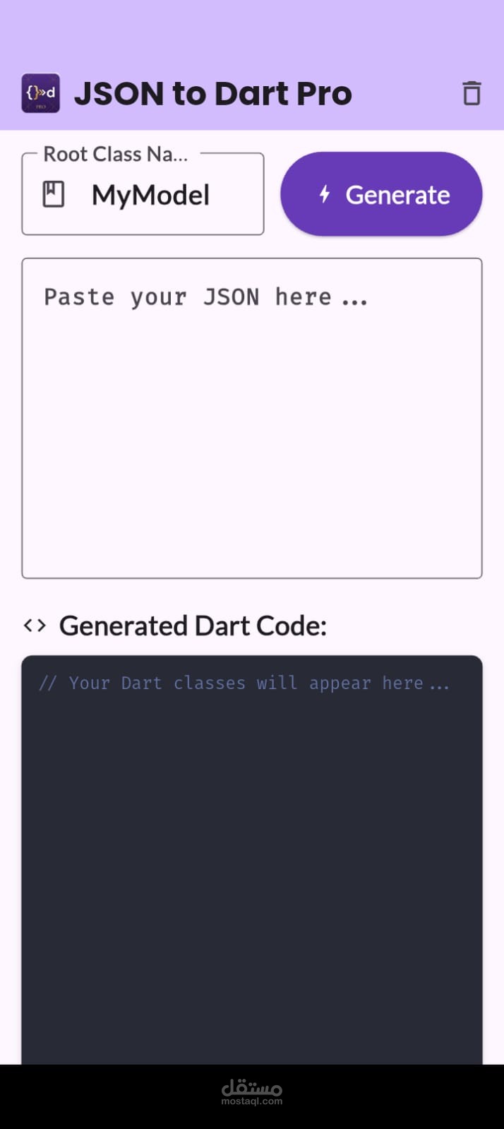 JSON to Dart Pro