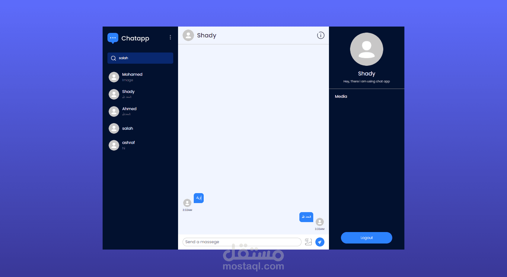 Chat App – Real-Time Messaging Platform