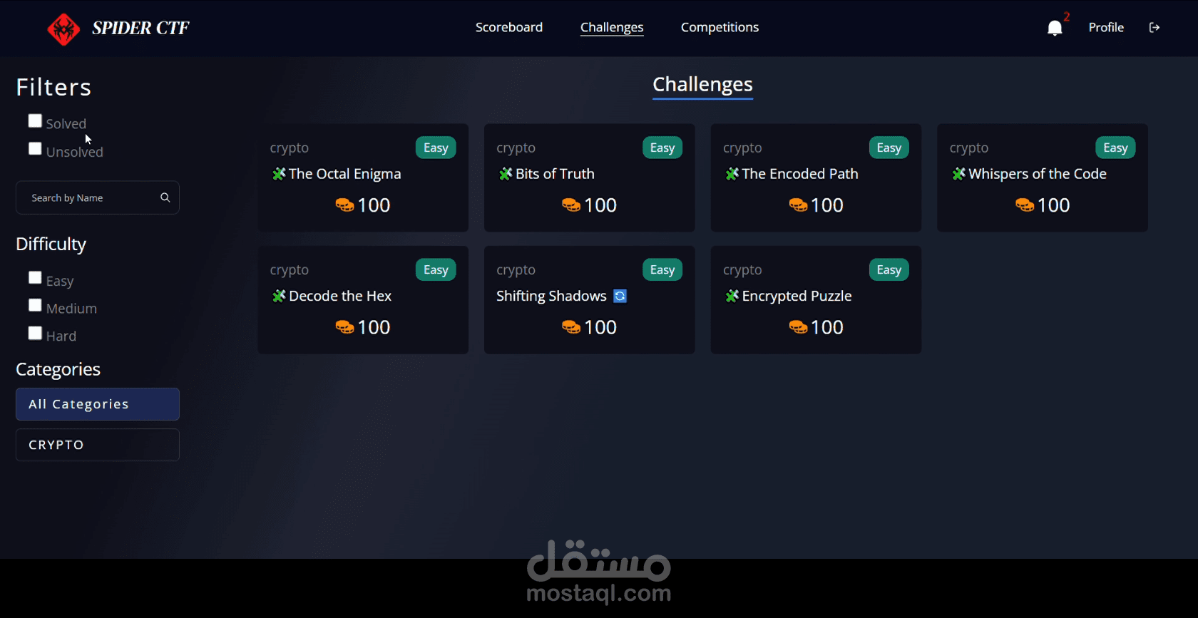 Spider CTF – Cybersecurity Training Platform