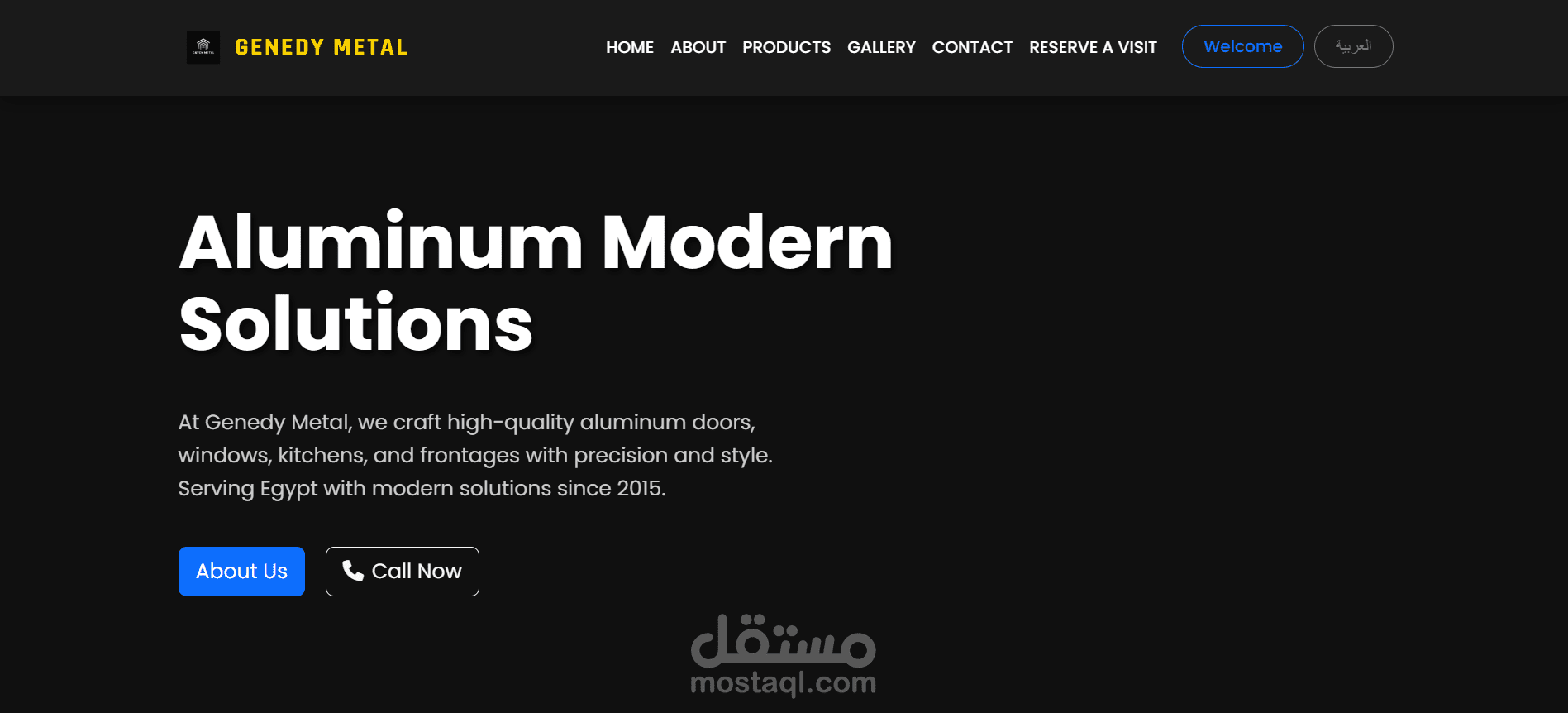 Custom Web Platform for Genedy Metal – Product Showcase & Reservations with admin dashboard