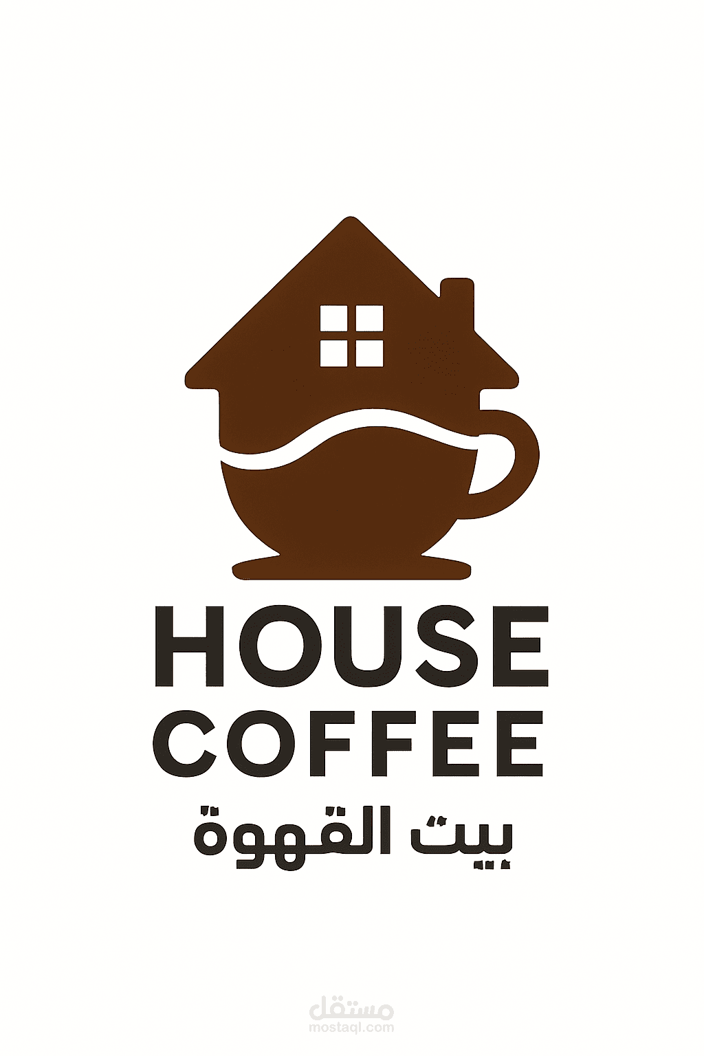 شعار لمحل تجاري يبيع القهوة