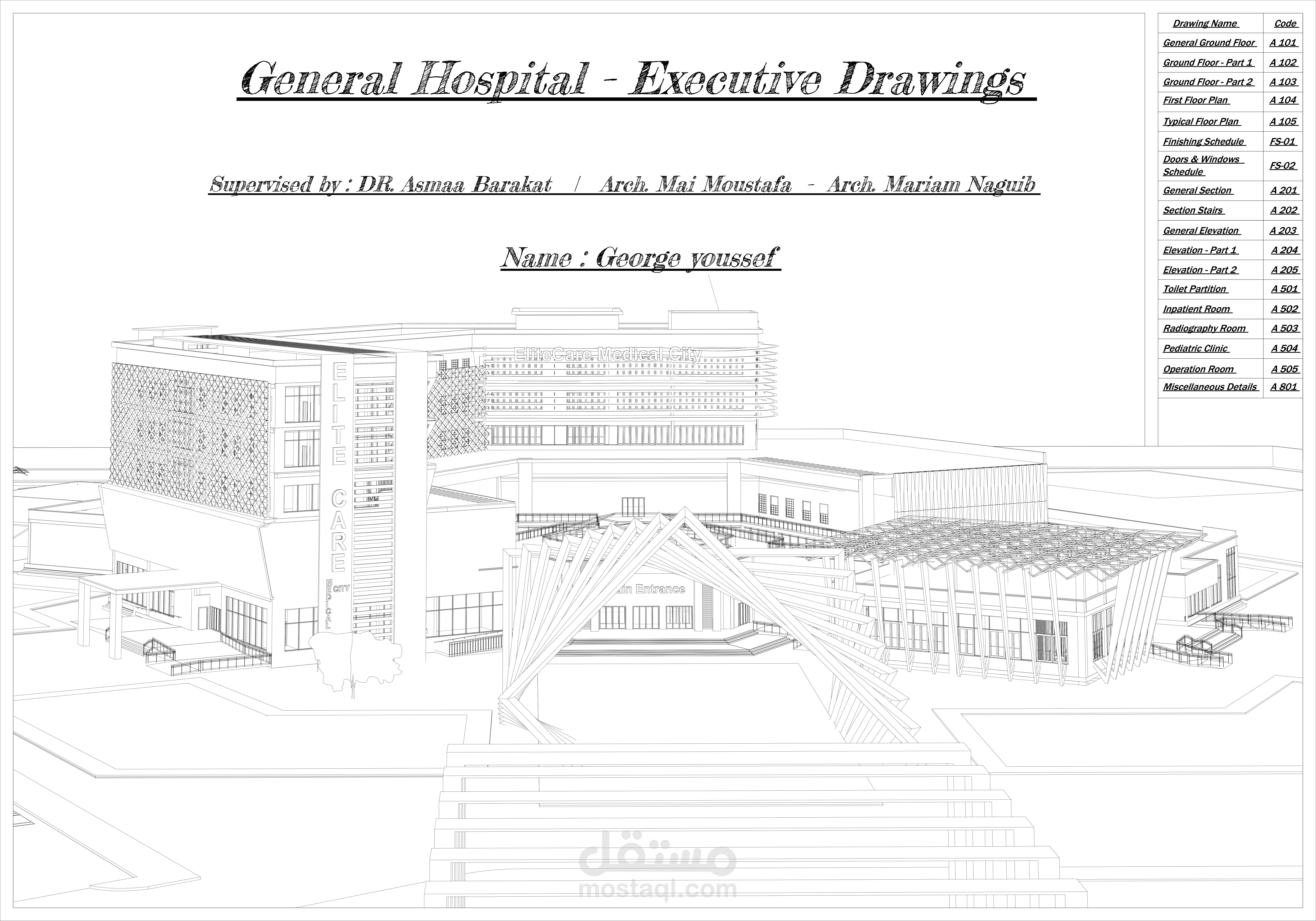 Hospital BIM Project — Full Revit Documentation