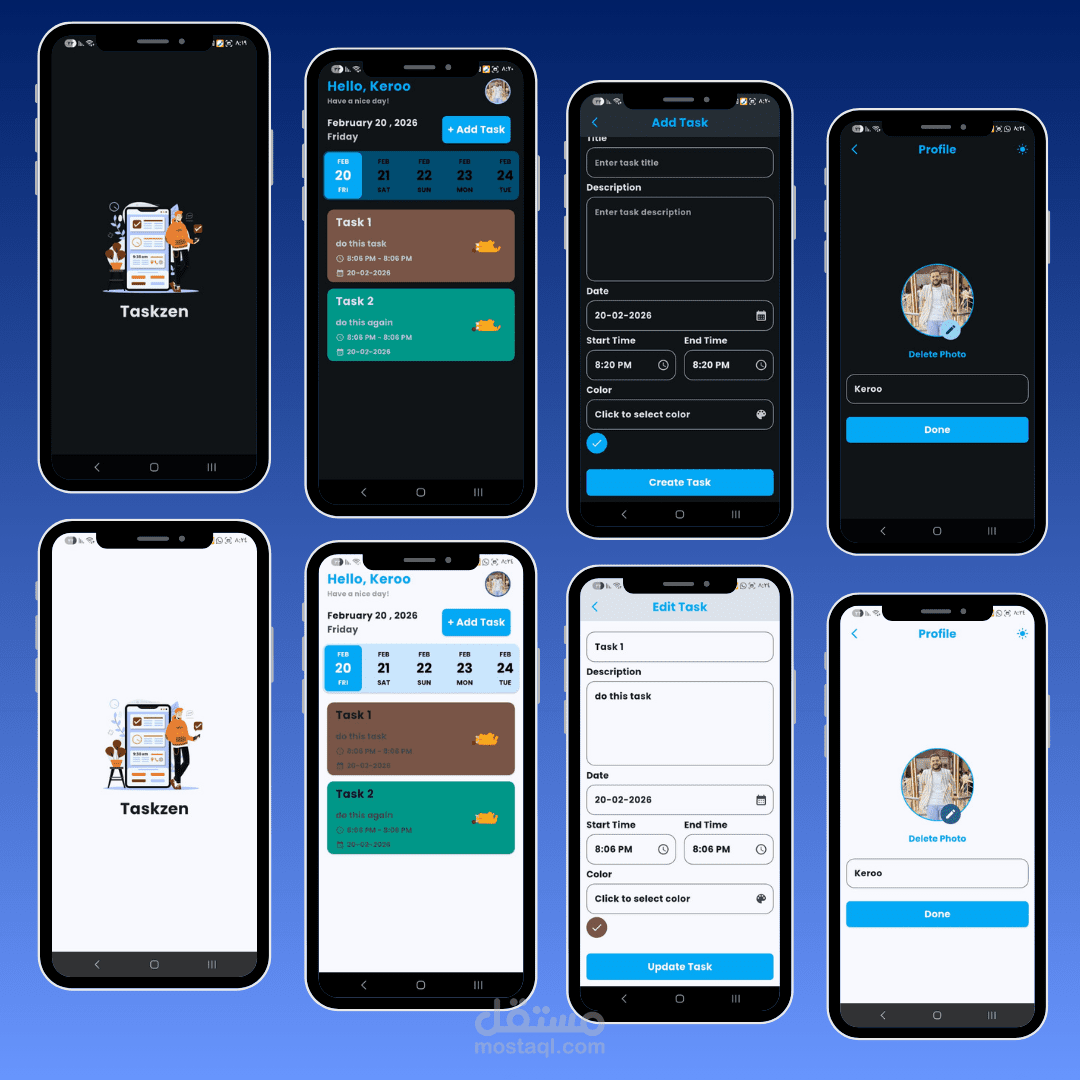 تطبيق إدارة مهام احترافي باستخدام Flutter مع تنبيهات وتنظيم محلي (Hive + Bloc)