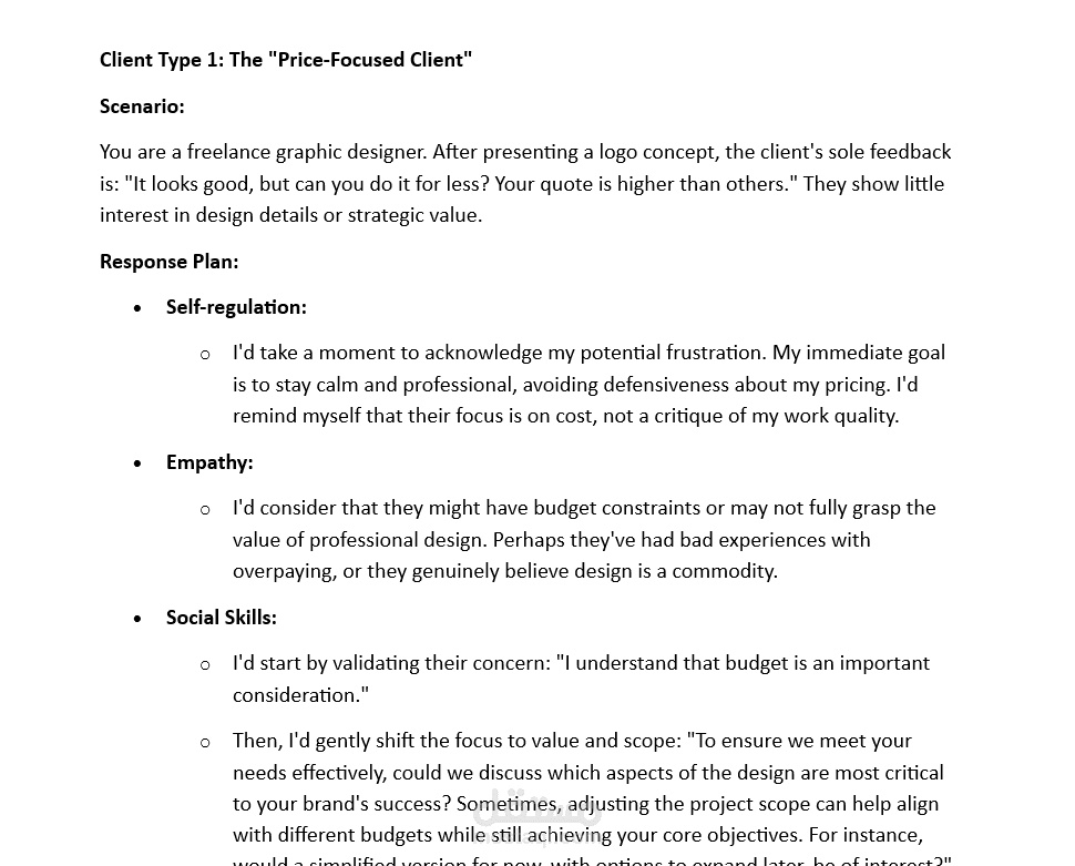 Emotional Intelligence & Client Handling
