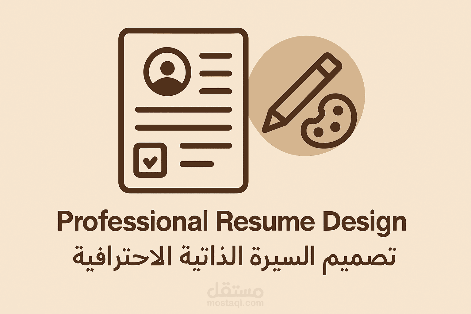نموذج تصميم سيرة ذاتية احترافي