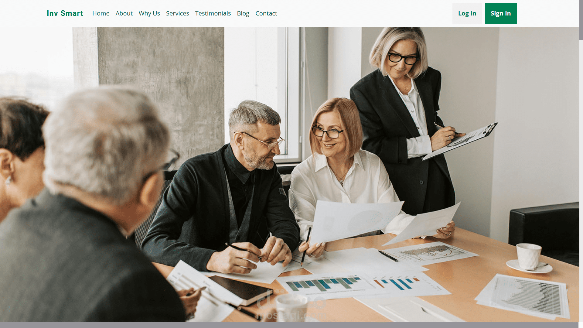 Financial Consulting Landing Page