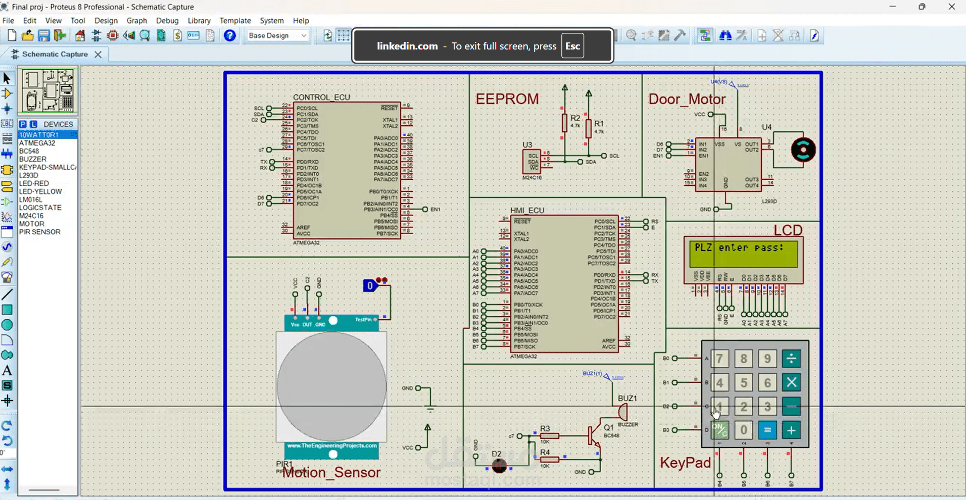 Dual Microcontroller-Based Door Locker Security System Using Password Authentication.