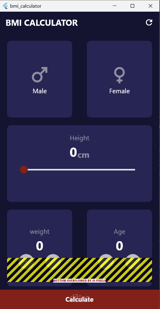 BMI CALCULATOR