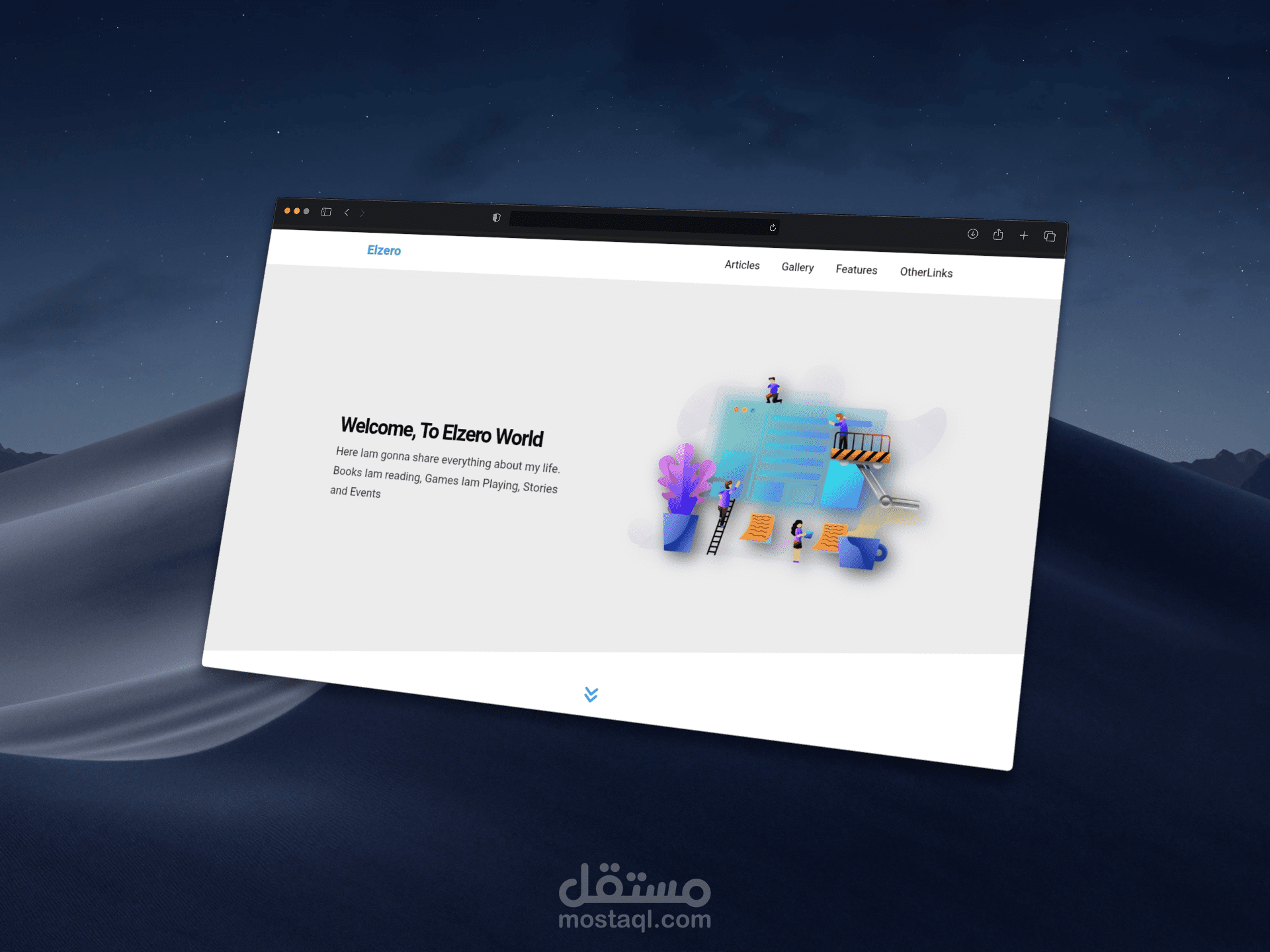 تطوير واجهة مستخدم (Landing Page) عصرية ومتجاوبة بالكامل