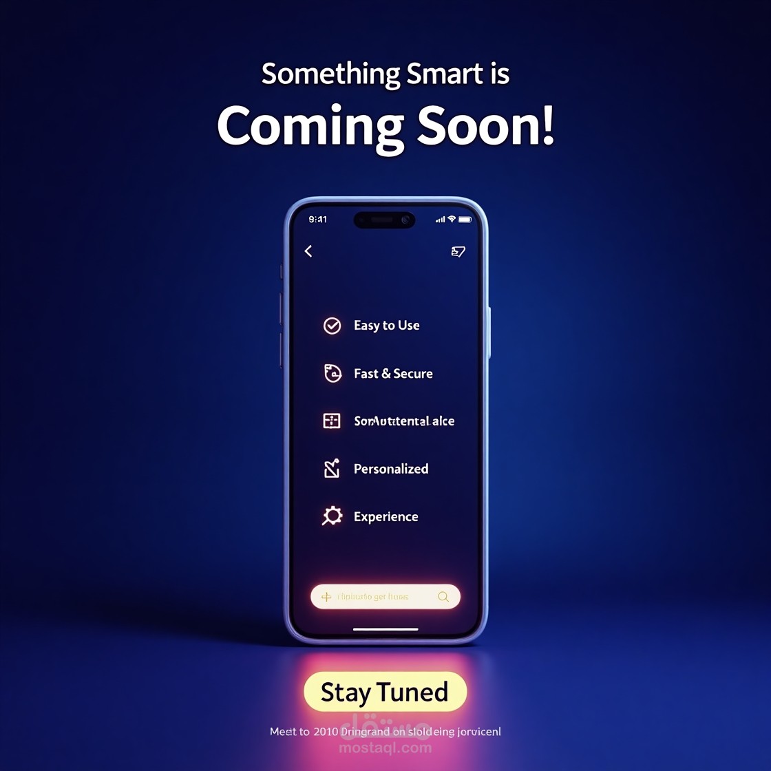 إعلان تشويقي لإطلاق منتج تقني