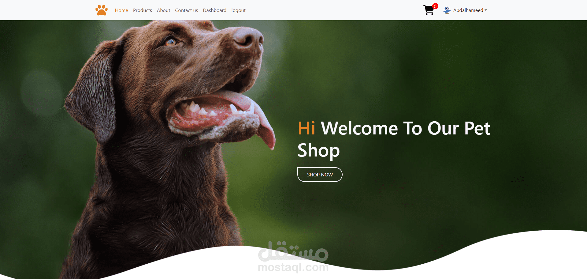 pet shop web application