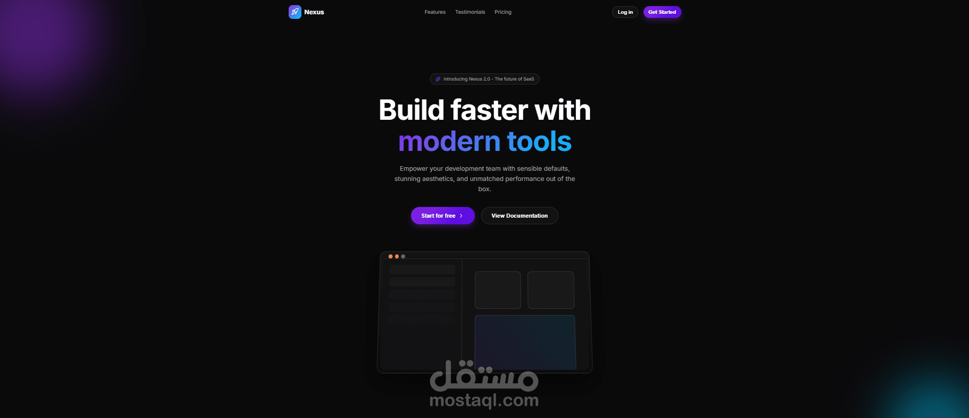 Flux Landing Page