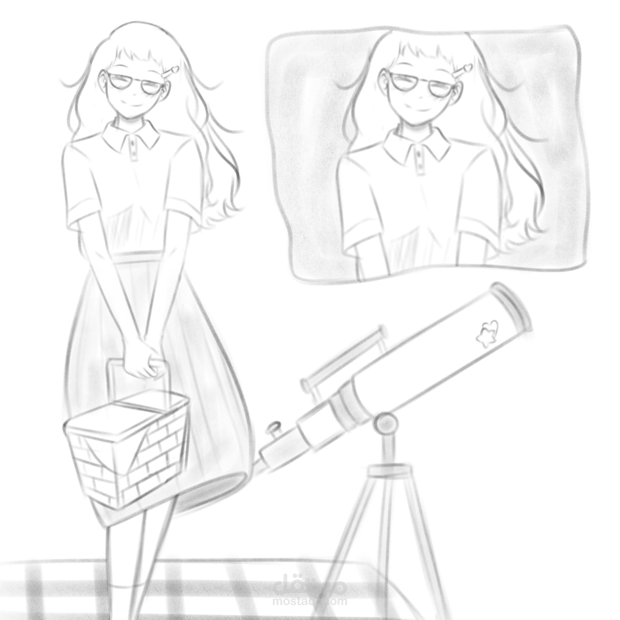 بعض الرسومات اللطيفة و ال sketches ️…