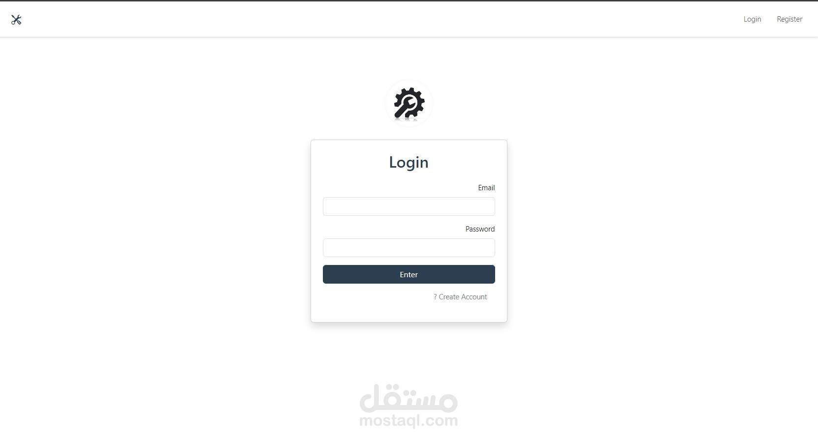 مشروع ادارة ورشة صيانة