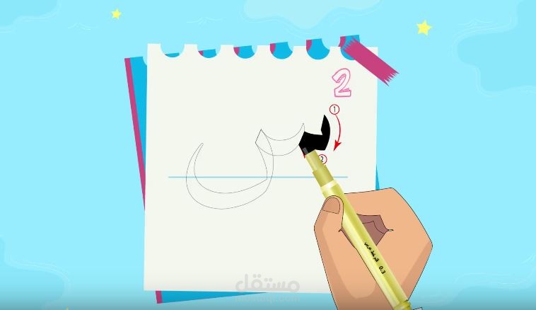 كيفية كتابة حرف السين
