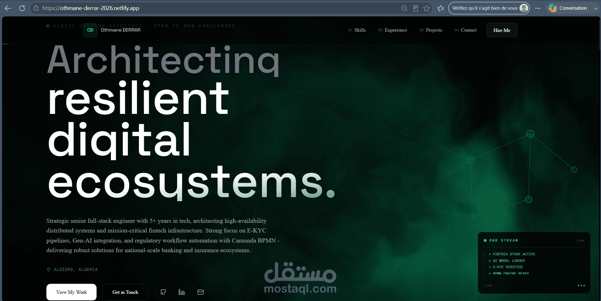 Othmane DERRAR The ultimate Portfolio