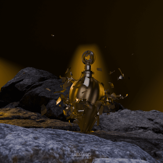 لقطة عطر بتصميم واقعي