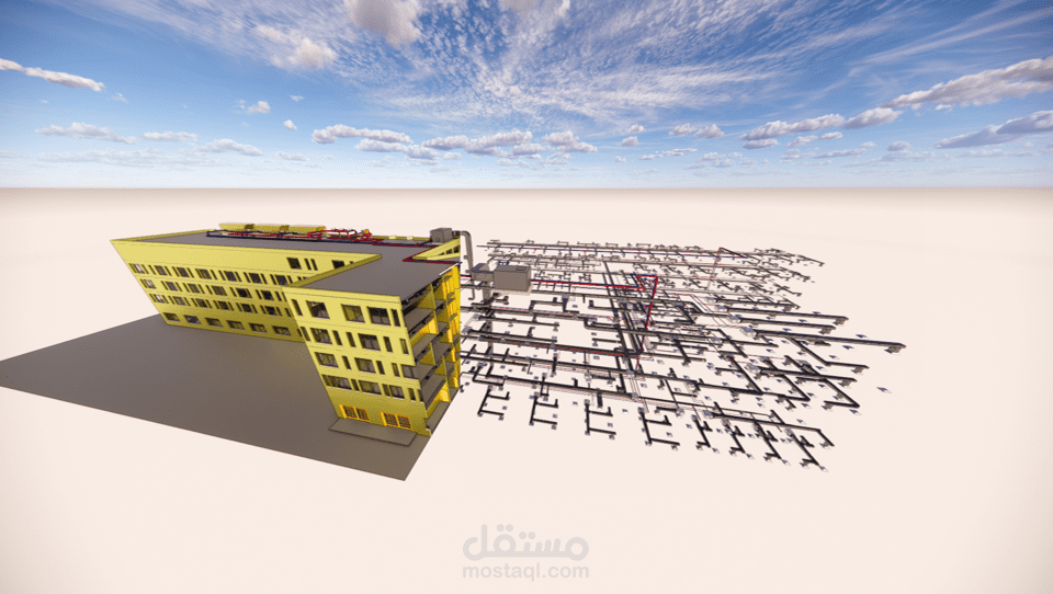 تصميم نظام تكييف مركزي (Central HVAC System ) لكلية الهندسة بجامعة بنها
