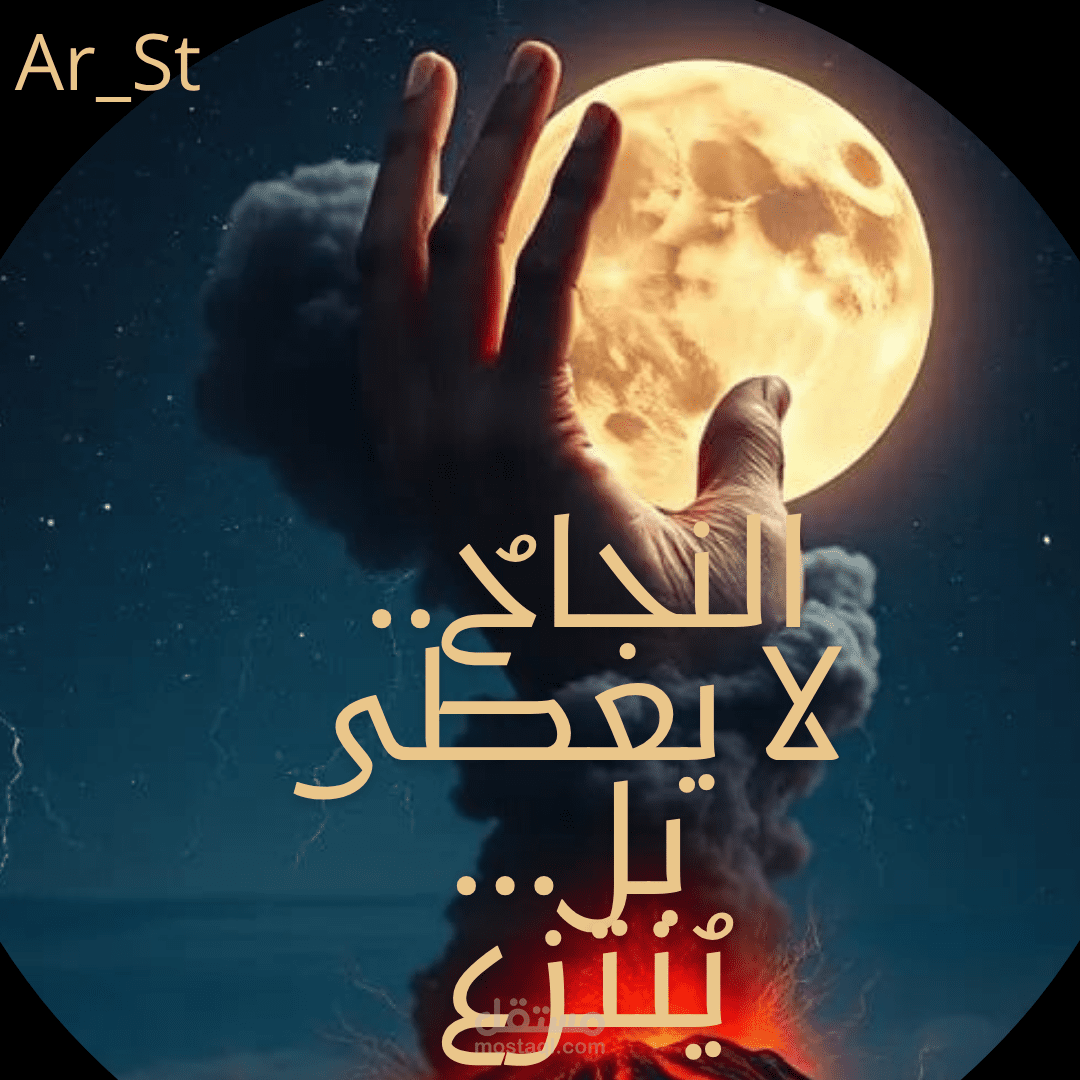 بوستر تحفيزي بعنوان النجاح لا يعطى بل ينتزع