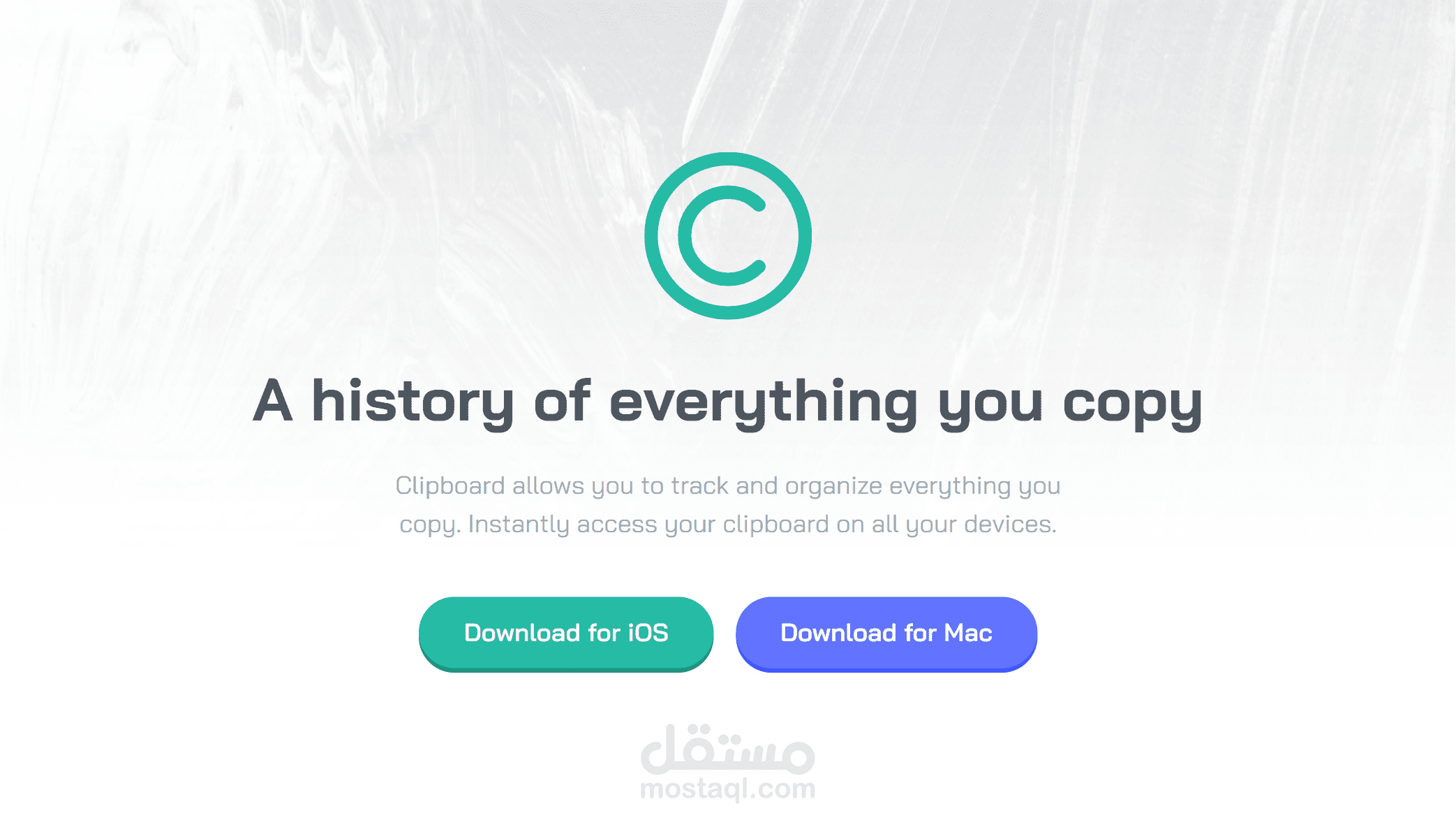 Clipboard Landing Page