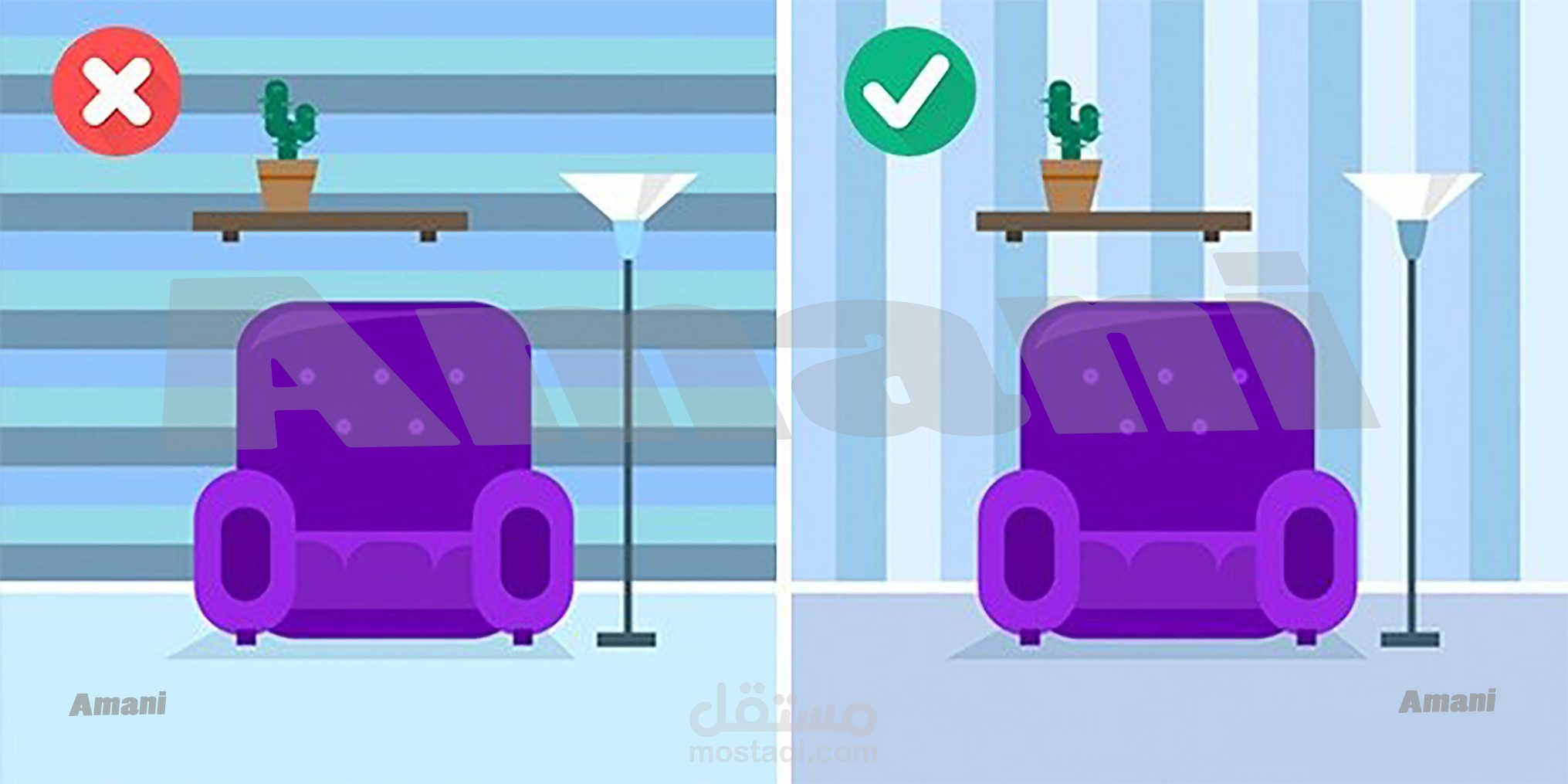 رسوم توضيحيه لديكور منزل