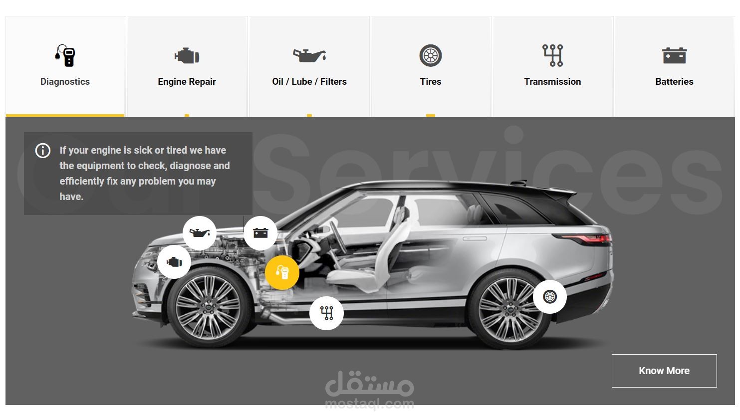 موقع شركة صيانة السيارات