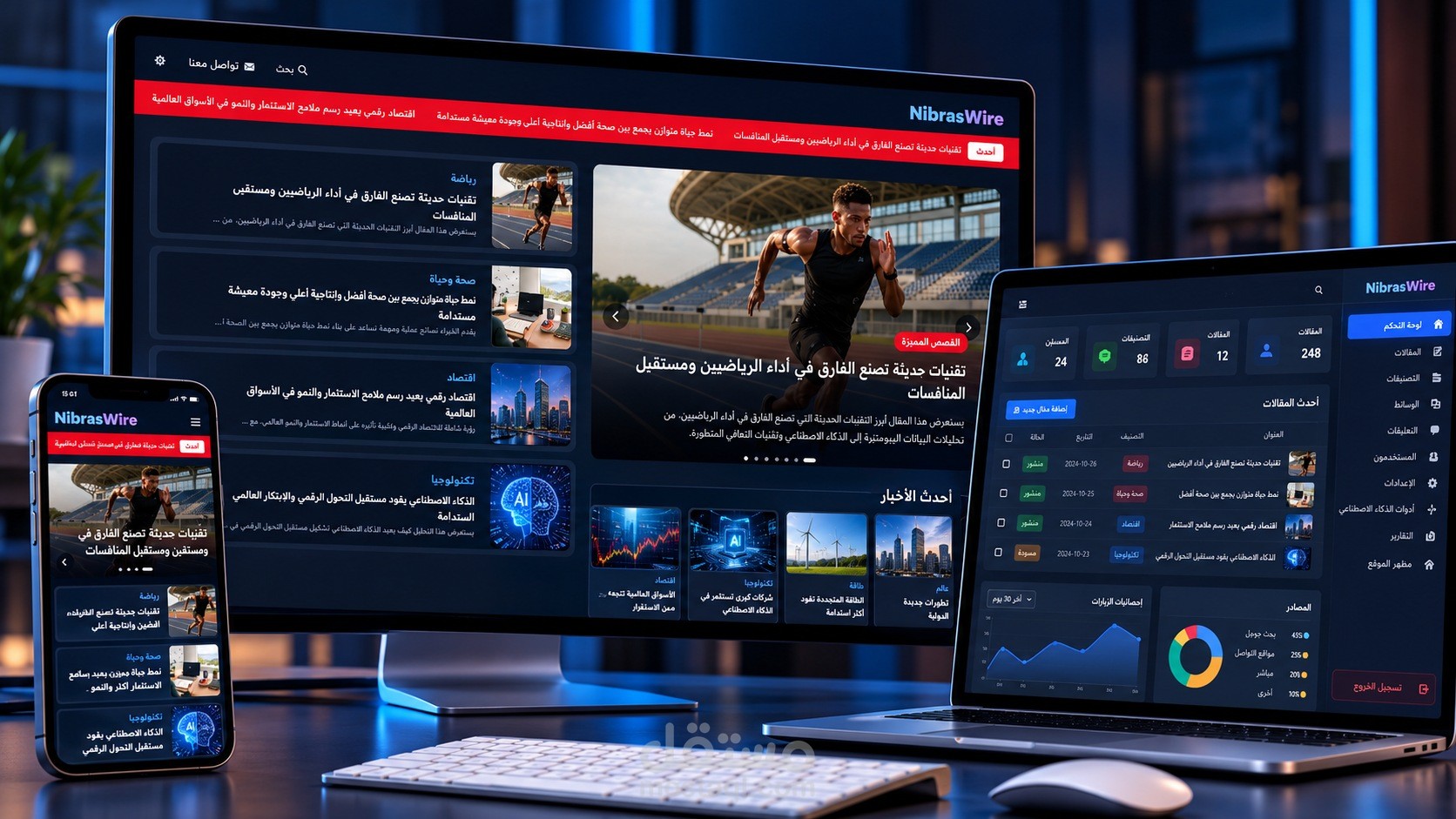 منصة إخبارية عالمية مدعومة بالذكاء الاصطناعي