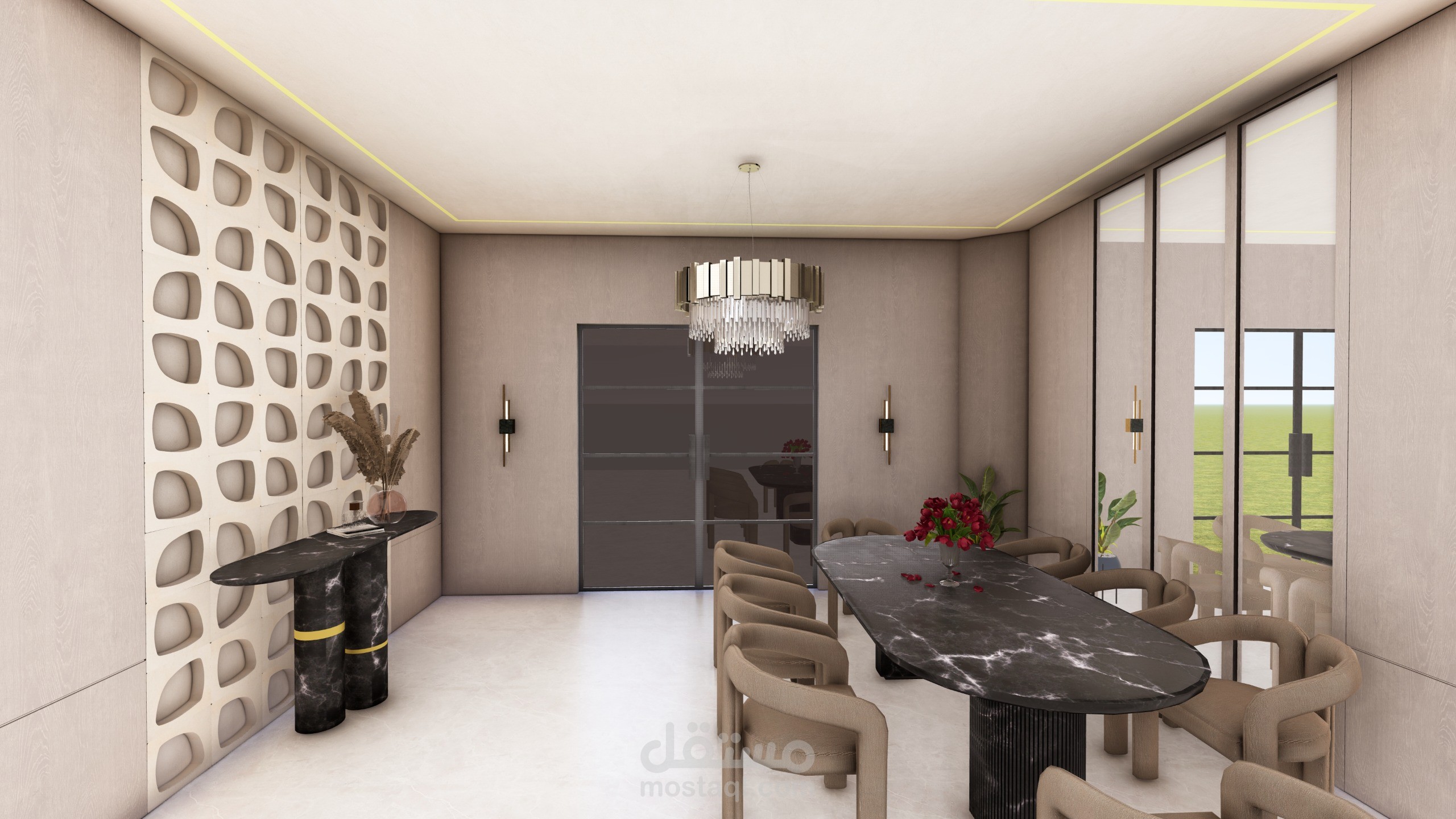 تصميم سفرة طعام