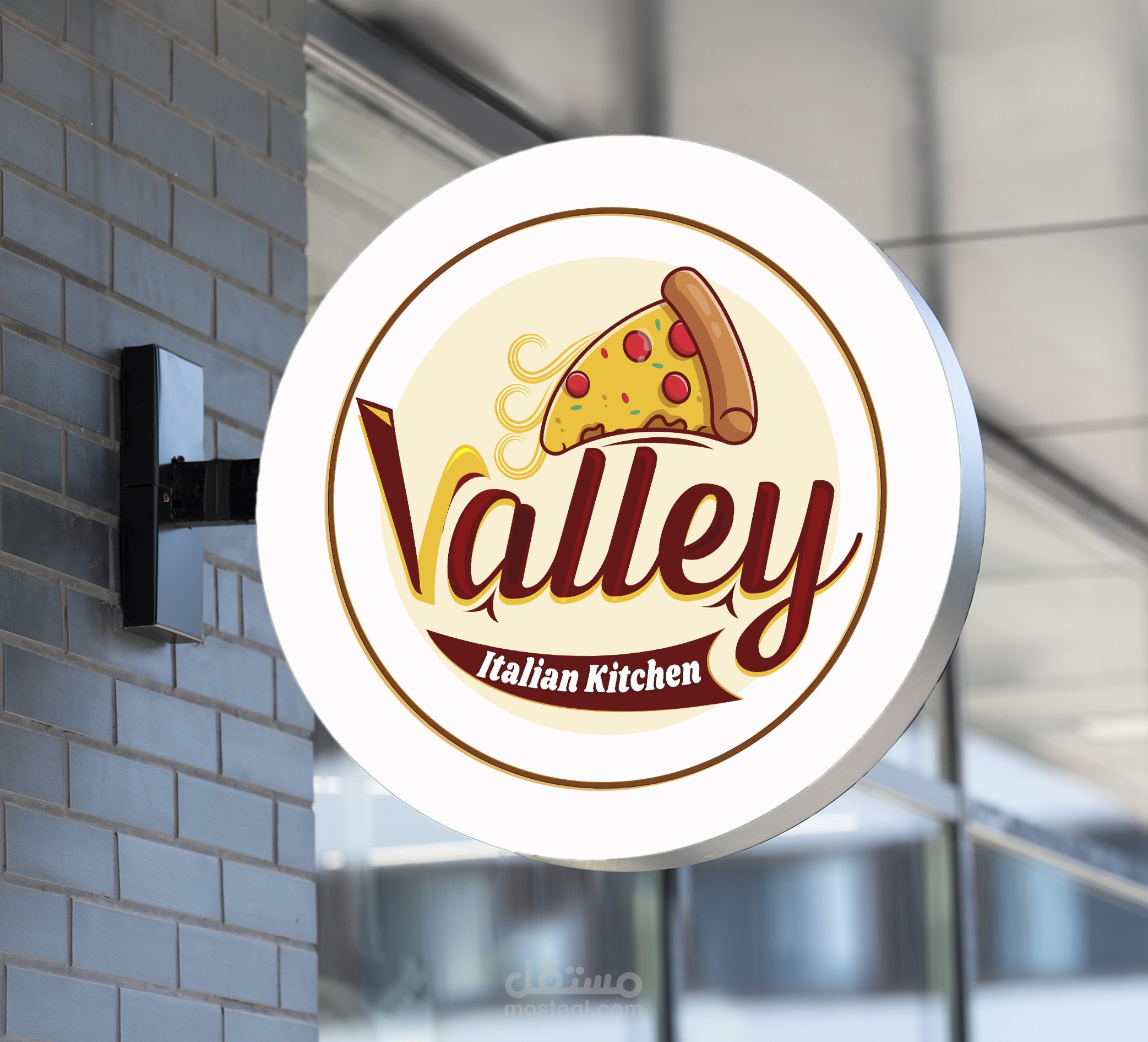 تصميم شعار و هوية بصرية لمطعم اكلات إيطالية