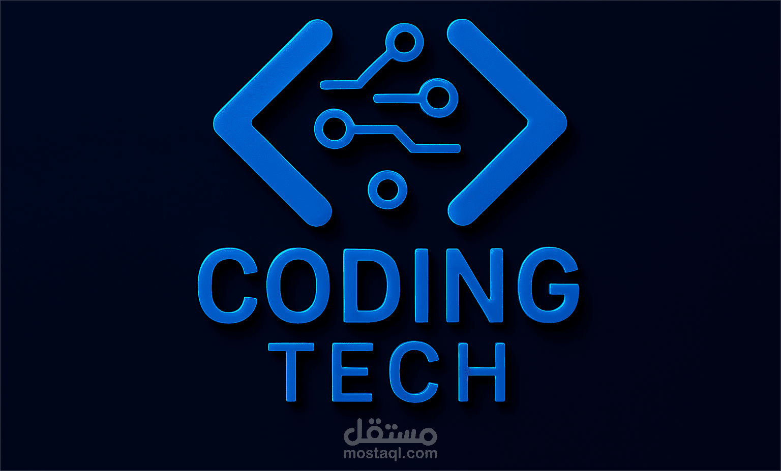 تصميم شعار logo لشركة برمجية باسم Coding Tech