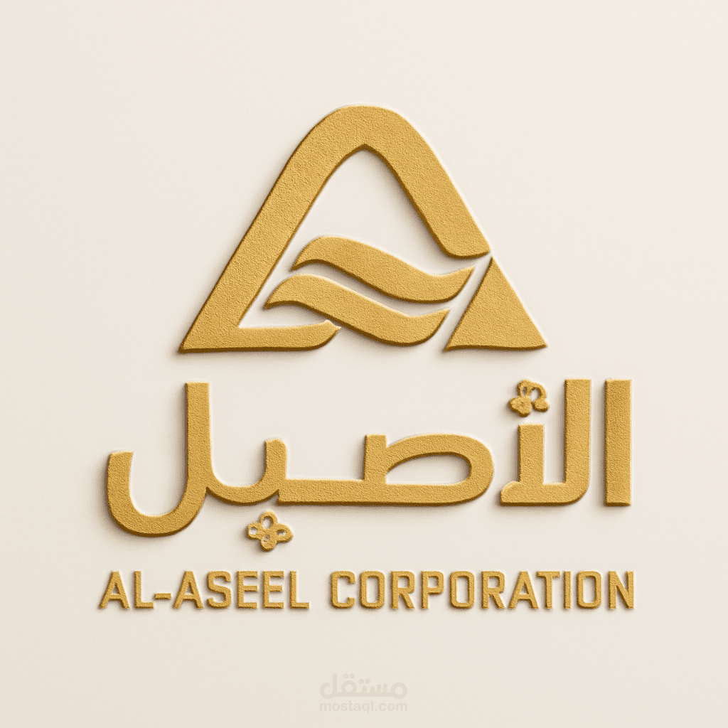 انشاء logo لشركة الأصيل