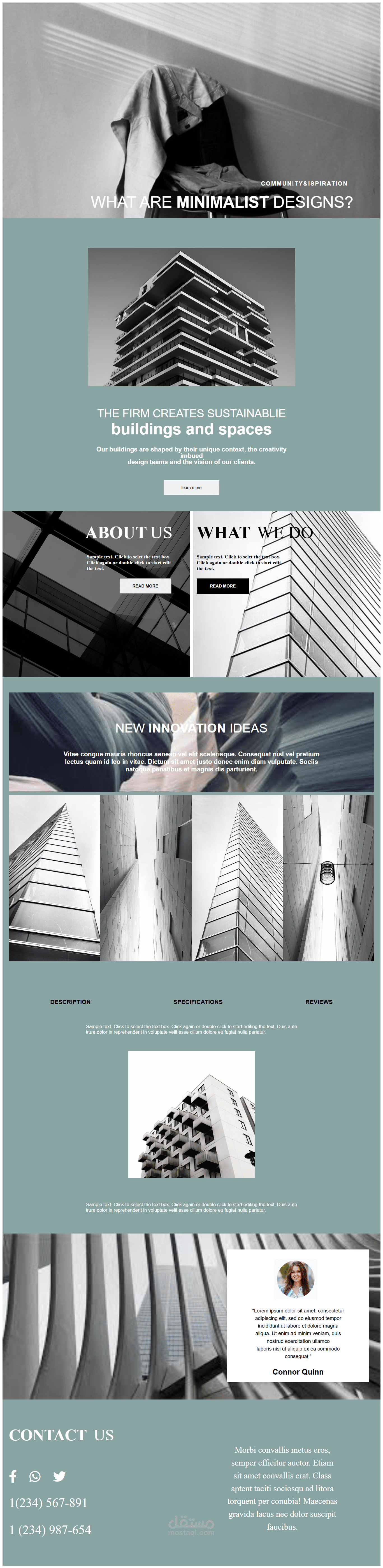 موقع ويب لمكتب هندسة معمارية