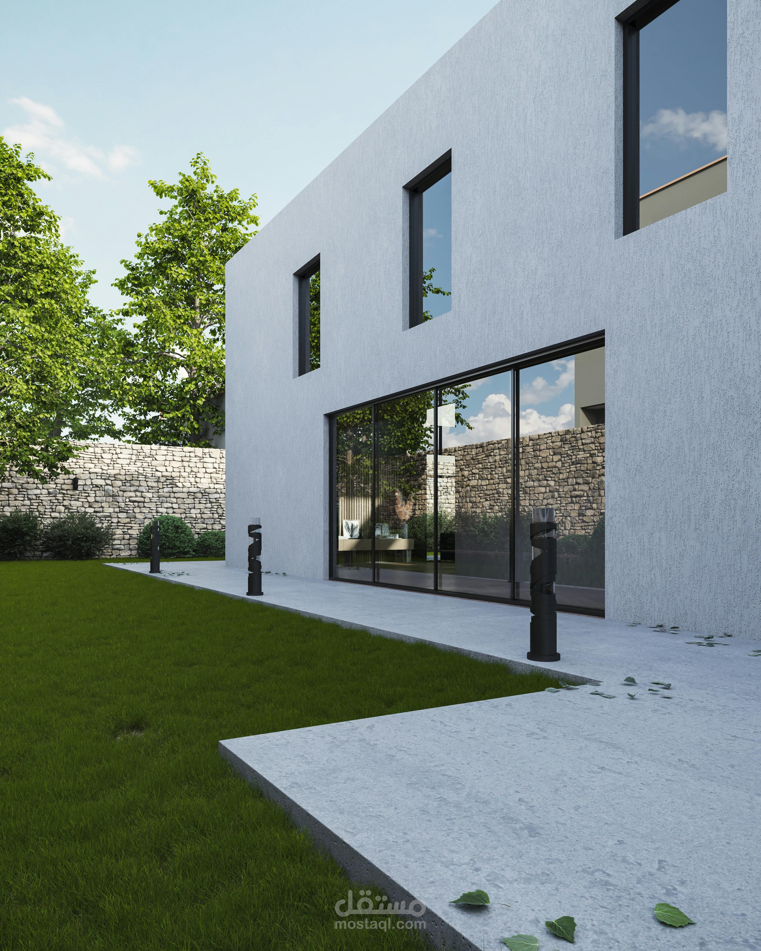 نمذجة فيلا سكنية 3D باستخدام REVIT